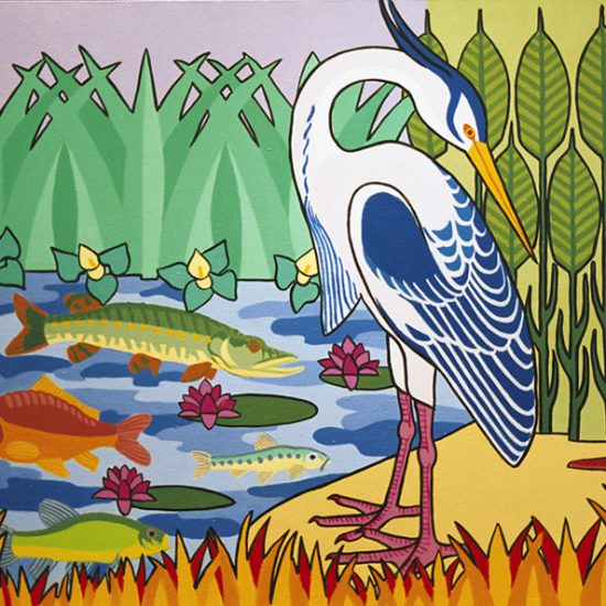 Le Heron 100x81