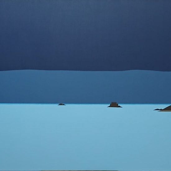 Le petit et grand Be l'ile de Harbourg avant l'orage 92x65