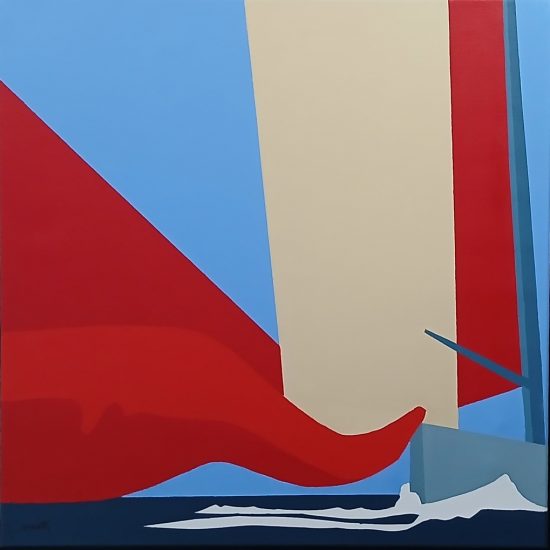 La voile rouge 60x60