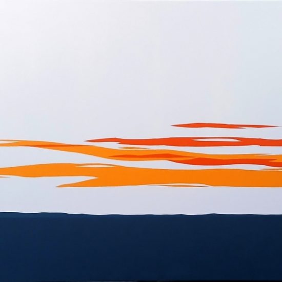 l'horizon en feu 92x65